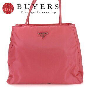 Prada Tessuto nylon handbag peony pink